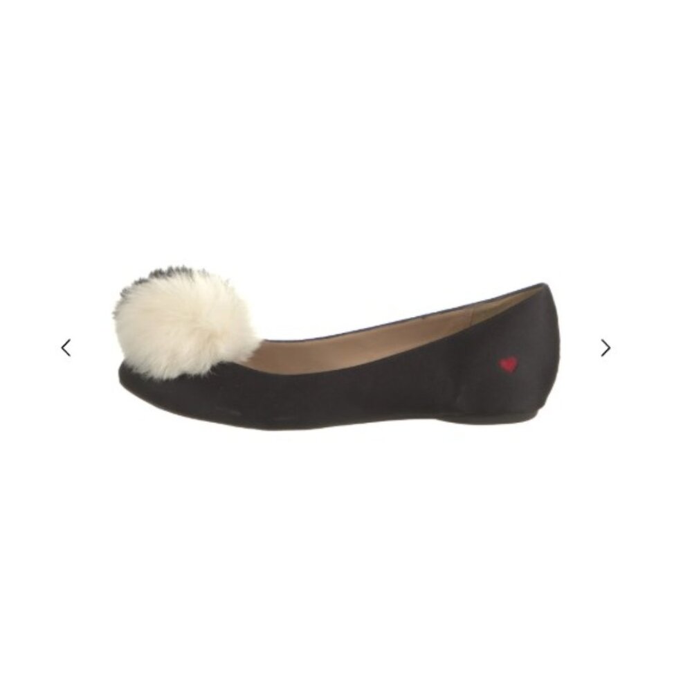 Moschino Suede Pom-Pom Embellishments Flats